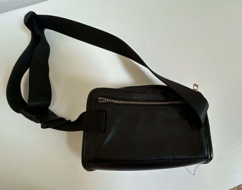 Amanda Uprichard Black Quilted Faux Leather Belt Bag - Picture 3 of 9